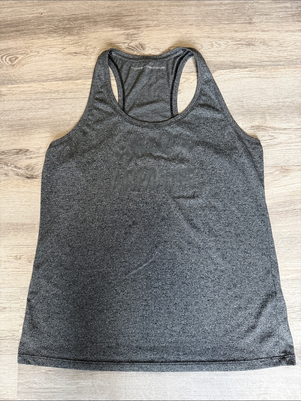Under Armour Dark Heather Gray Racerback Training Tank